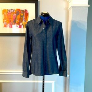 Kate Spade Saturday Let Loose Denim Shirt Size 4